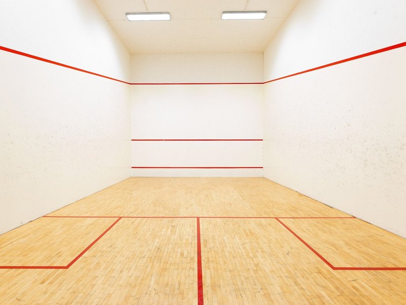 Squashcourt beim C19 Squash und Sportclub in Wien, die Spielfläche für euer VR-Erlebnis